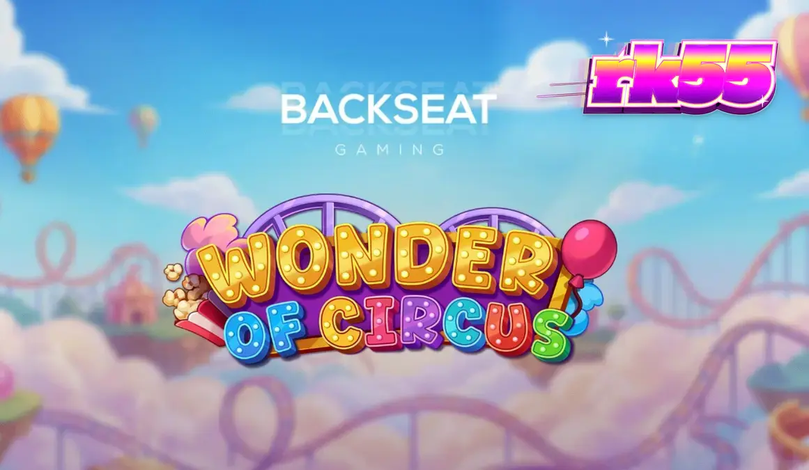 Tampilan visual slot Wonder of Circus dengan tema karnaval neon