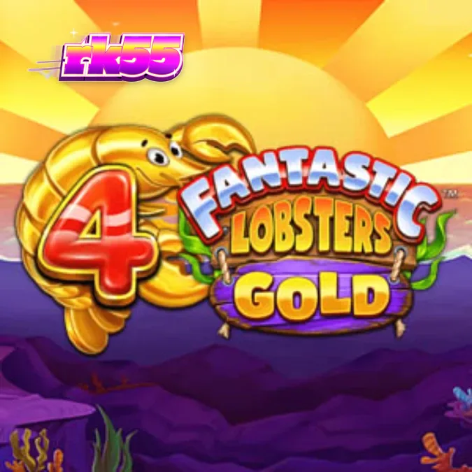 Tampilan visual slot 4 Fantastic Lobsters Gold dengan tema bawah laut yang penuh warna